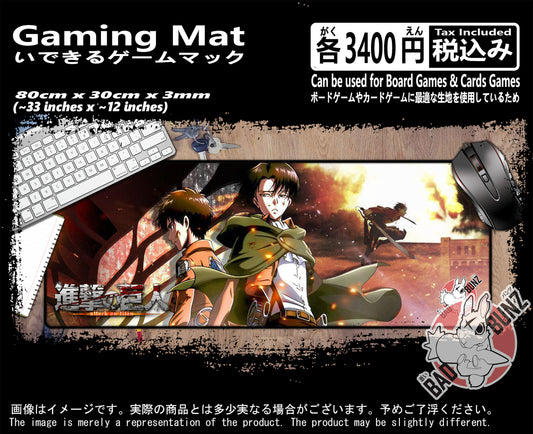 (AN-AOT-04) Attack on Titan Anime 800mm x 300mm Gaming Play Mat