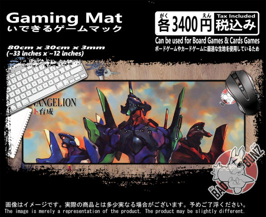 (AN-EVA-02) Neon Genesis Evangelion Anime 800mm x 300mm Gaming Play Mat