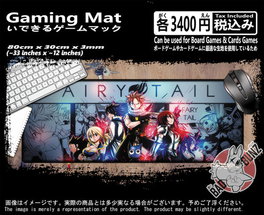 (AN-FT-02) Fairy Tail Anime 800mm x 300mm Gaming Play Mat