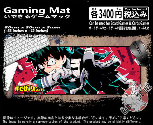 (AN-MHA-12) My Hero Academia Anime 800mm x 300mm Gaming Play Mat