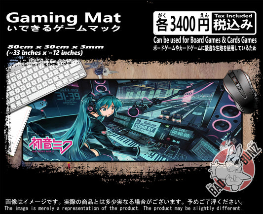 (AN-MIKU-01) Hatsune Miku Anime 800mm x 300mm Gaming Play Mat