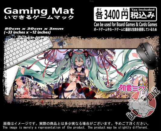 (AN-MIKU-07) Hatsune Miku Anime 800mm x 300mm Gaming Play Mat