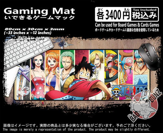 (AN-OP-06) One Piece Anime 800mm x 300mm Gaming Play Mat