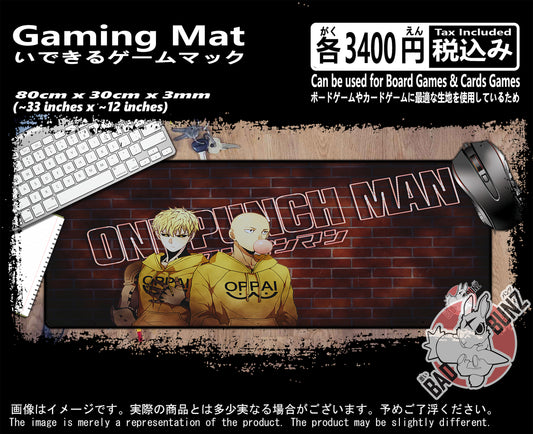 (AN-OPM-04) One Punch Man Anime 800mm x 300mm Gaming Play Mat