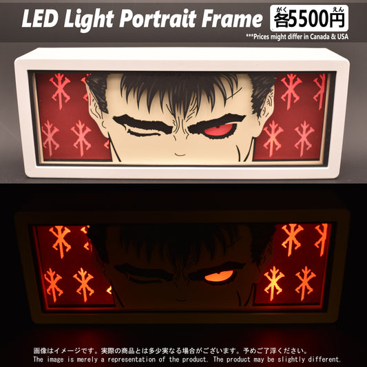 (BSK-01FACE) GUTS Berserk Anime LED Face Portrait Frame