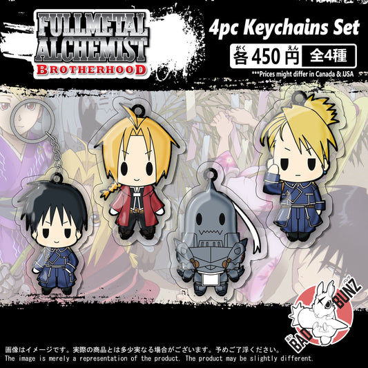 (FMA-02KC) Fullmetal Alchemist Anime Double-Sided Acrylic Keychain Set