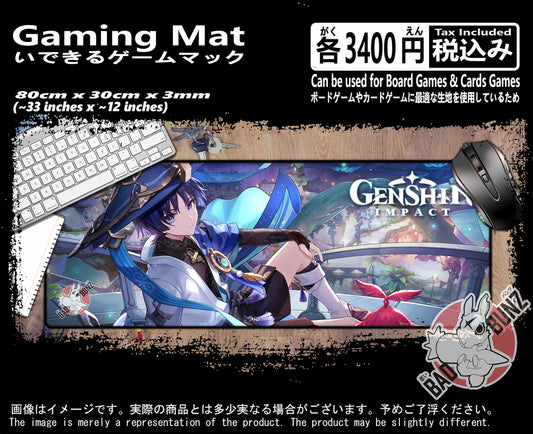 (GM-GSN-16) Genshin Impact Gaming 800mm x 300mm Gaming Play Mat