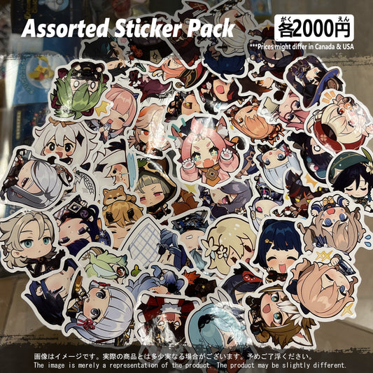 (GSN-03STK) Genshin Impact Video Gaming Sticker Pack