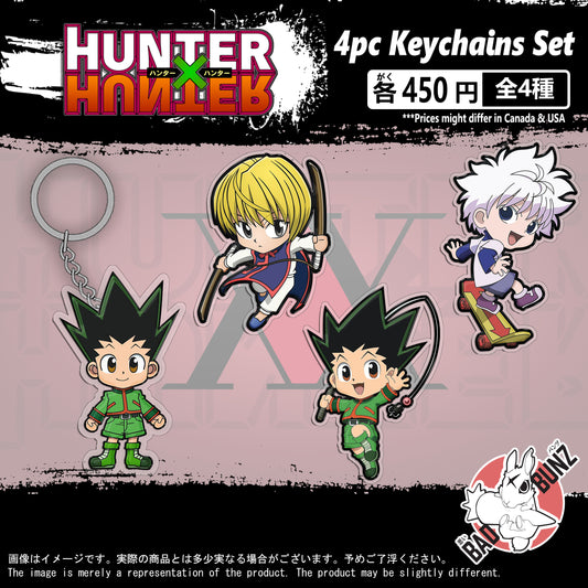 (HXH-01KC) Hunter X Hunter Anime Double-Sided Acrylic Keychain Set