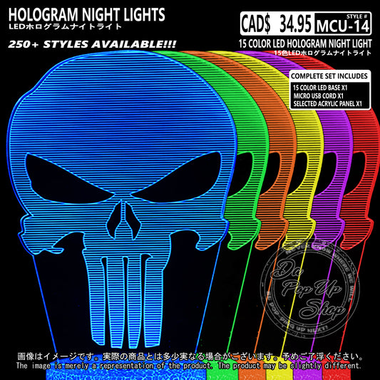 (MCU-14) MCU Marvel Cinematic Universal Hologram LED Night Light