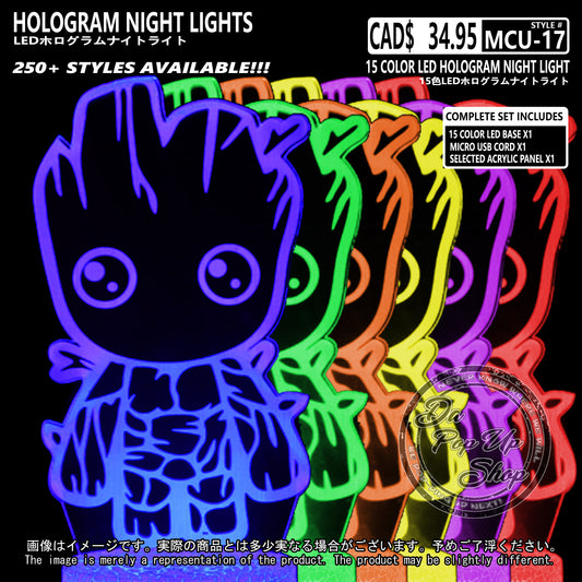 (MCU-17) MCU Marvel Cinematic Universal Hologram LED Night Light