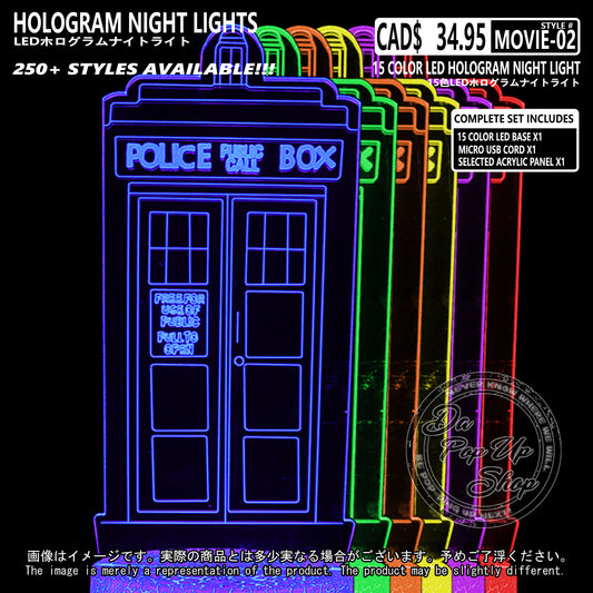 (MOVIE-02) Doctor Who Hologram LED Night Light