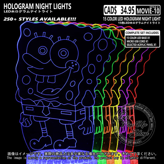 (MOVIE-10) SPONGEBOB SpongeBob SquarePants Hologram LED Night Light