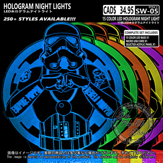 (SW-05) STORMTROOPER Star Wars Hologram LED Night Light