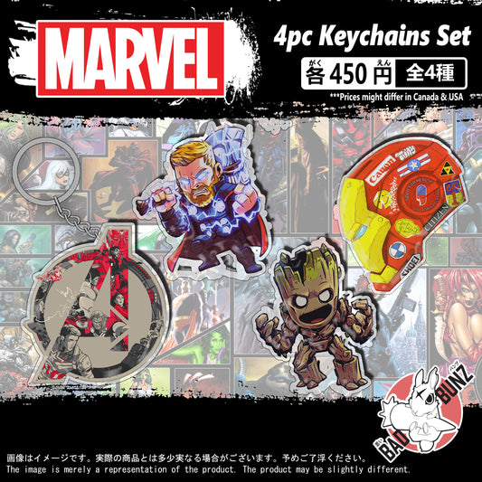 (MRV-01KC) Marvel Movie Double-Sided Acrylic Keychain Set