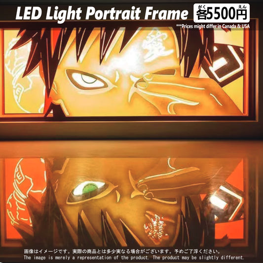 (NAR-07FACE) GAARA Naruto Anime LED Face Portrait Frame