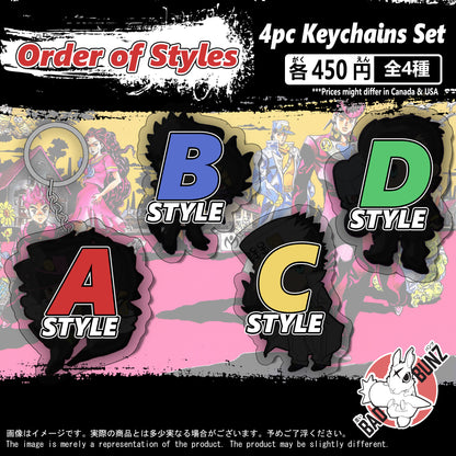 (OPM-01KC) One Punch Man Anime Double-Sided Acrylic Keychain Set